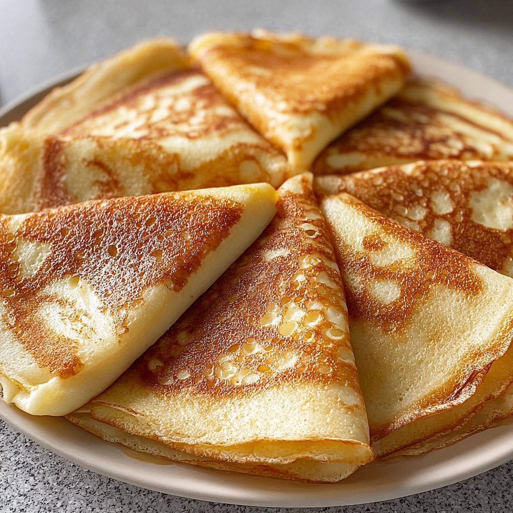 Une plaque contenant des crêpes inratables selon Cyril Lignac.