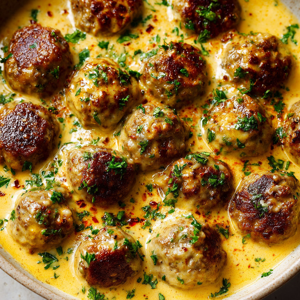 Une recette de boulettes de viande dans une soupe au lait.