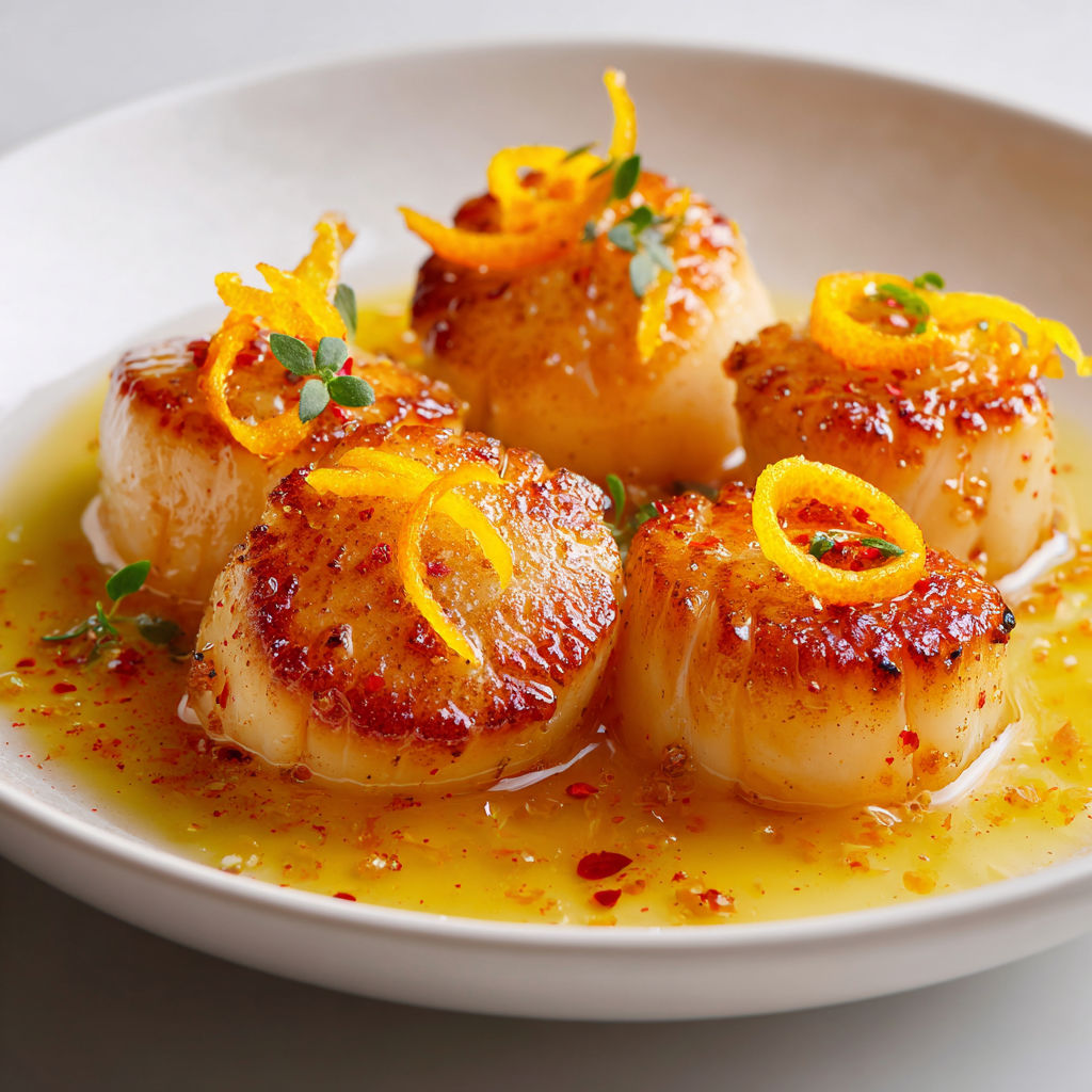 Une assiette de coquillages et de citrons, avec une sauce au citron et à la vinaigrette.
