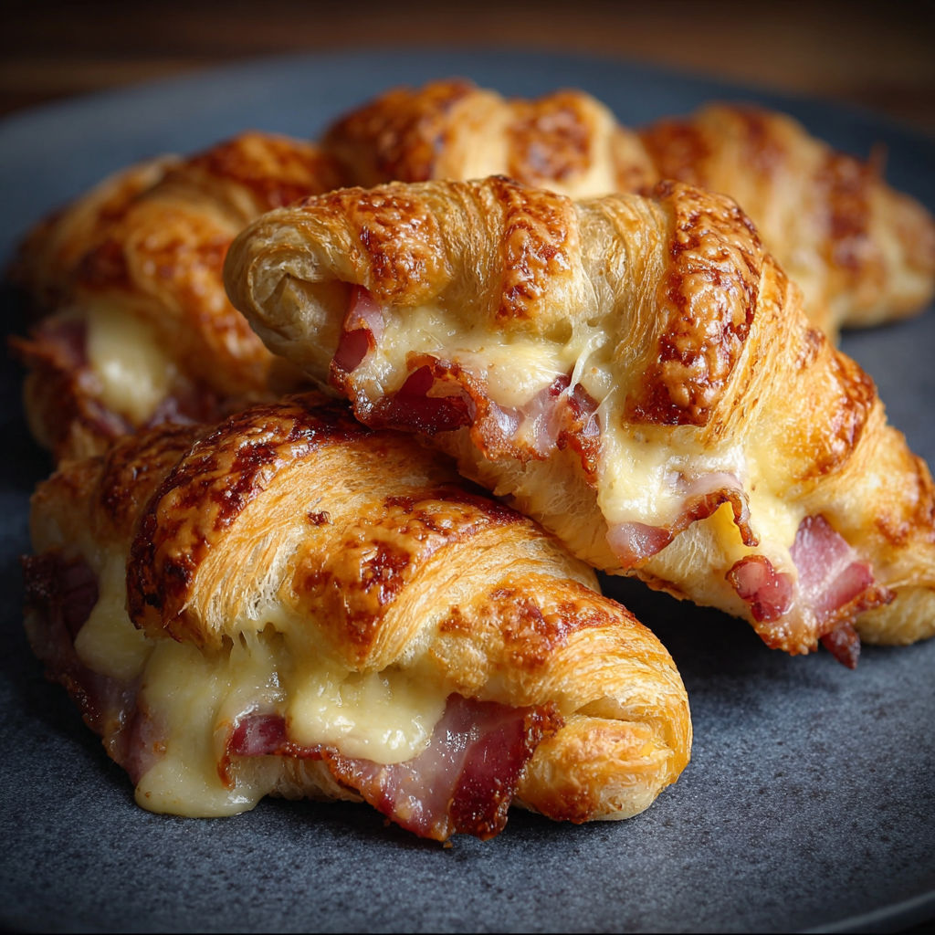 Croissants Lardons-Raclette