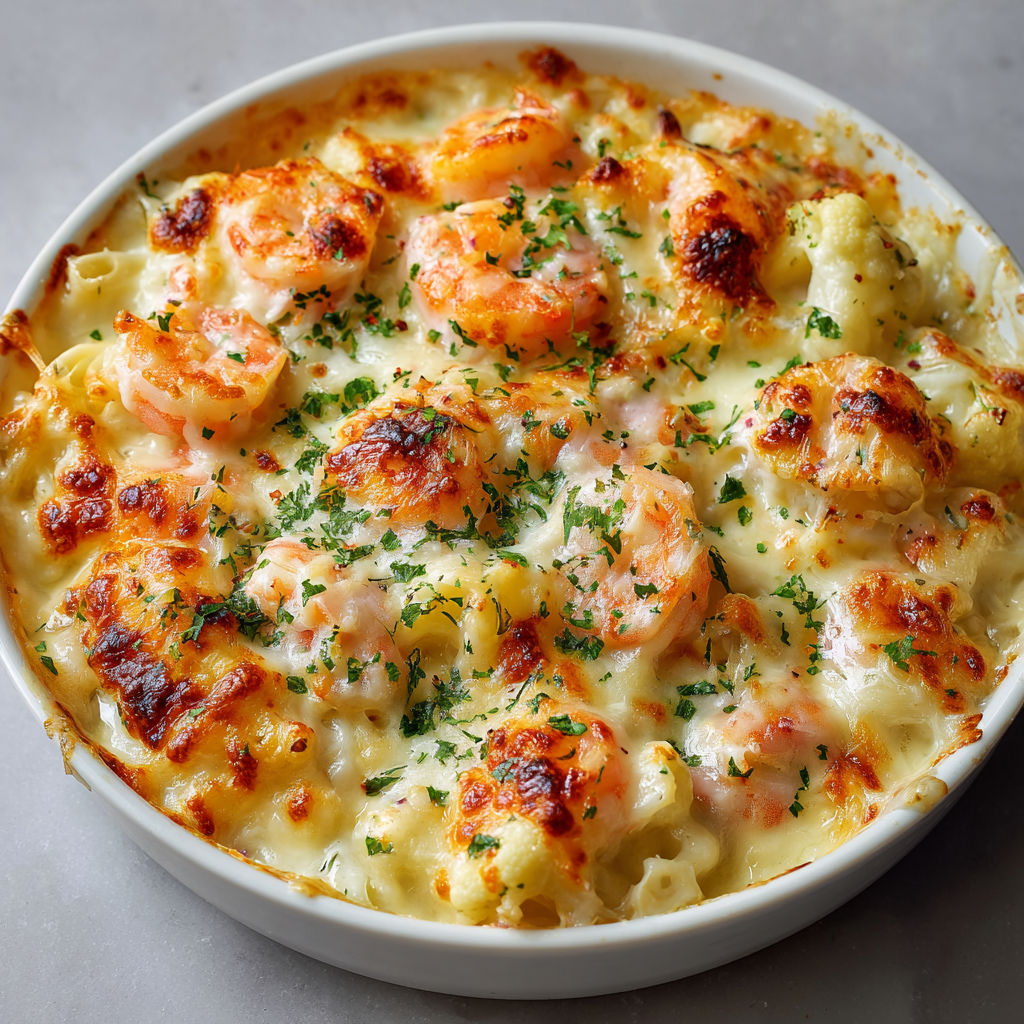 Gratin Gourmand aux Fruits de Mer et Chou-fleur : Le Plaisir Fondant du Four