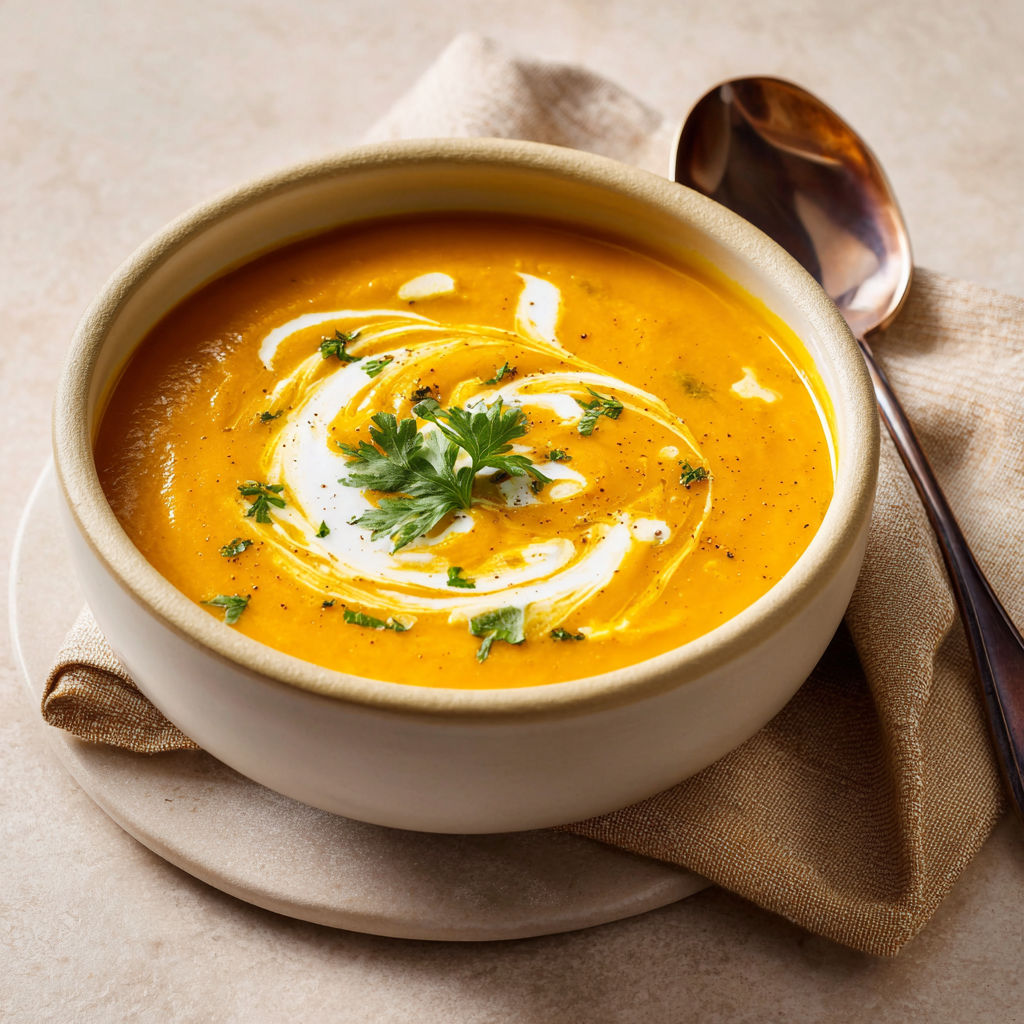 Soupe Crémeuse de Potimarron et Châtaignes