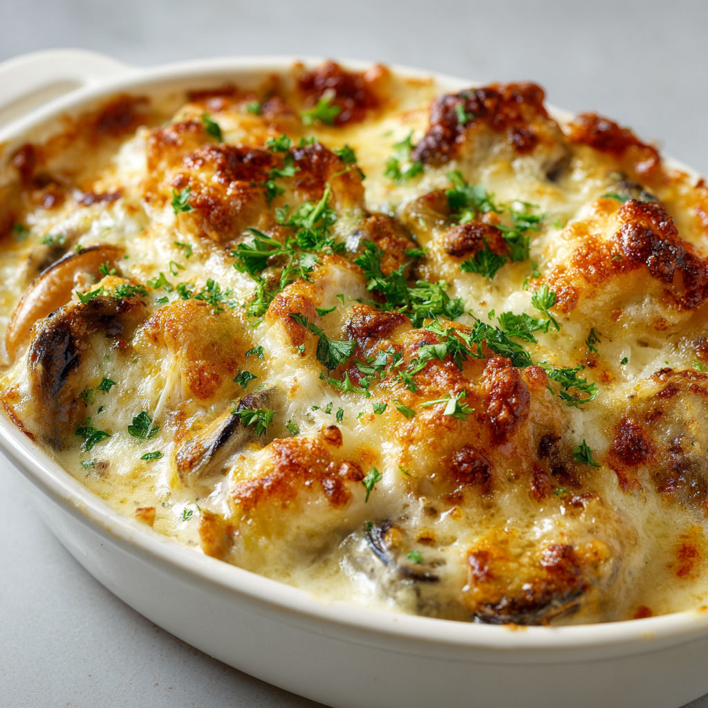 Cassolette de la Mer Gratinée : Poisson Blanc et Moules en Sauce Crémeuse.