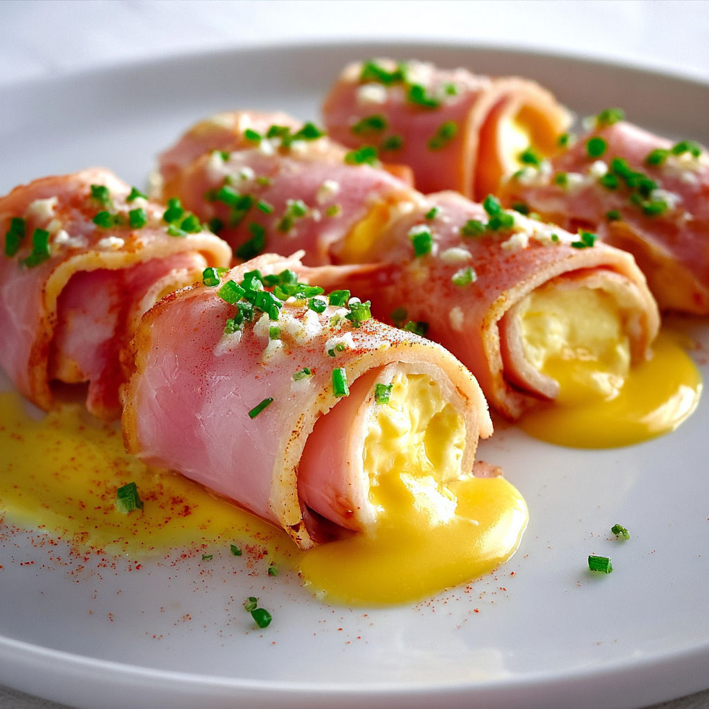 Œufs Mimosa enroulés de Jambon : Apéritif Chic et Facile