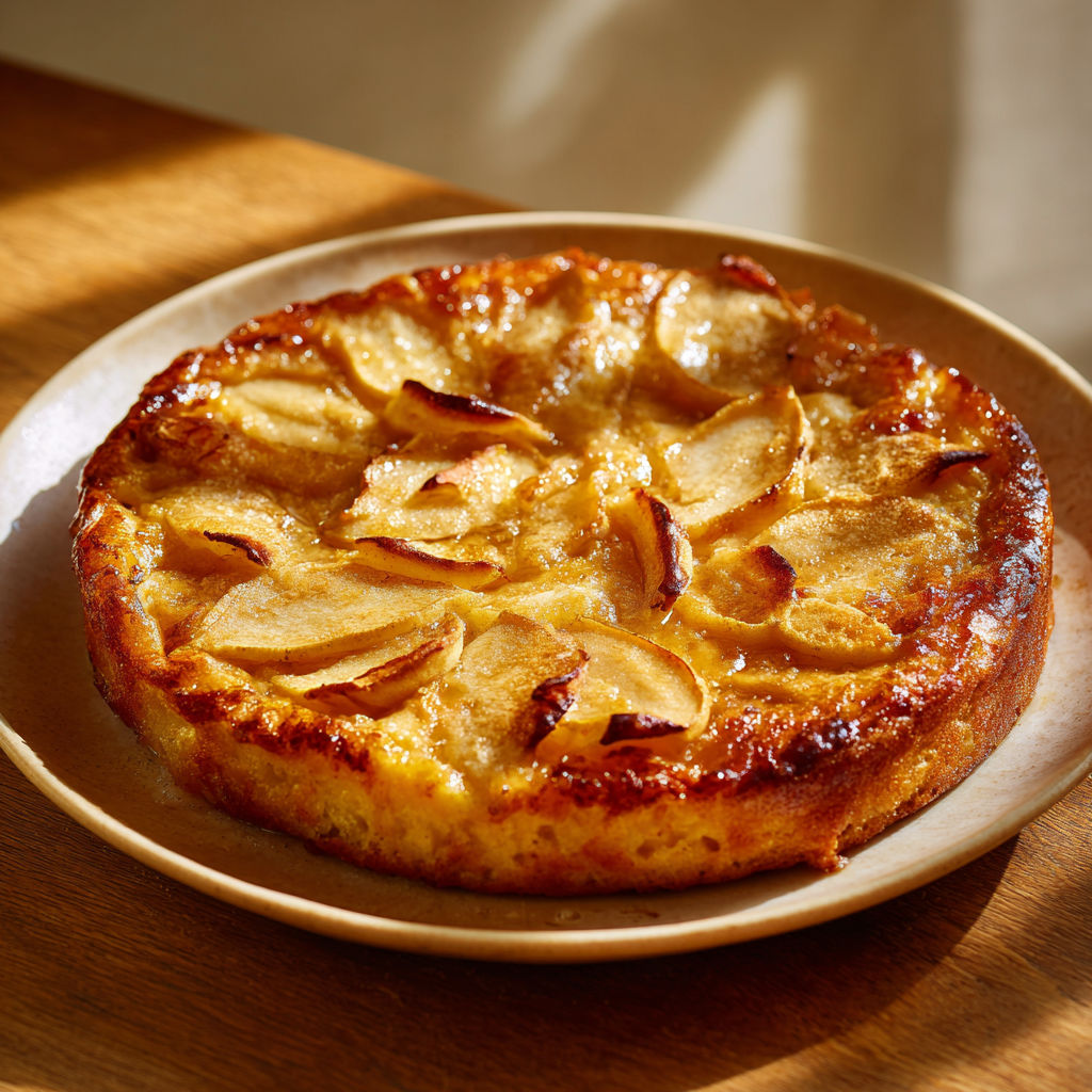 Gâteau à la Poêle aux Pommes : Douceur et Moelleux.