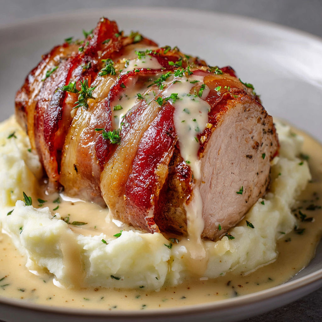 Filet Mignon au Boursin et Lard Fumé : Tendre, Crémeux et Fondant.