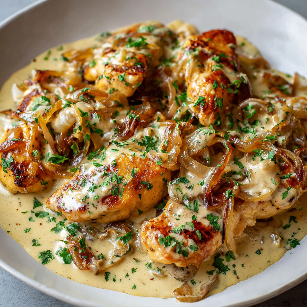 Poulet à la Bière et à la Crème façon Brasserie.