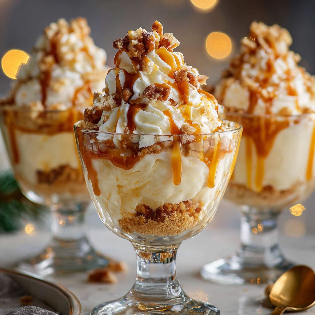 Sundae caramel de Noël ultra gourmand.
