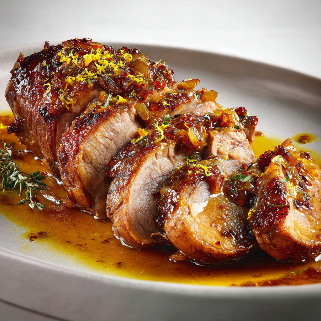 Agneau Fondant aux Épices Douces et Citron.