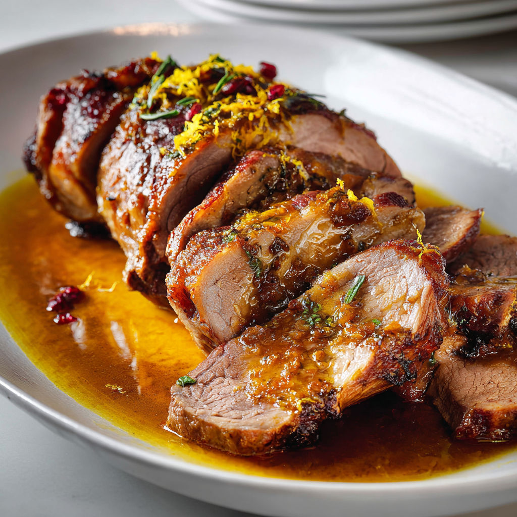 Rôti d’Agneau Braisé aux Saveurs Orientales.