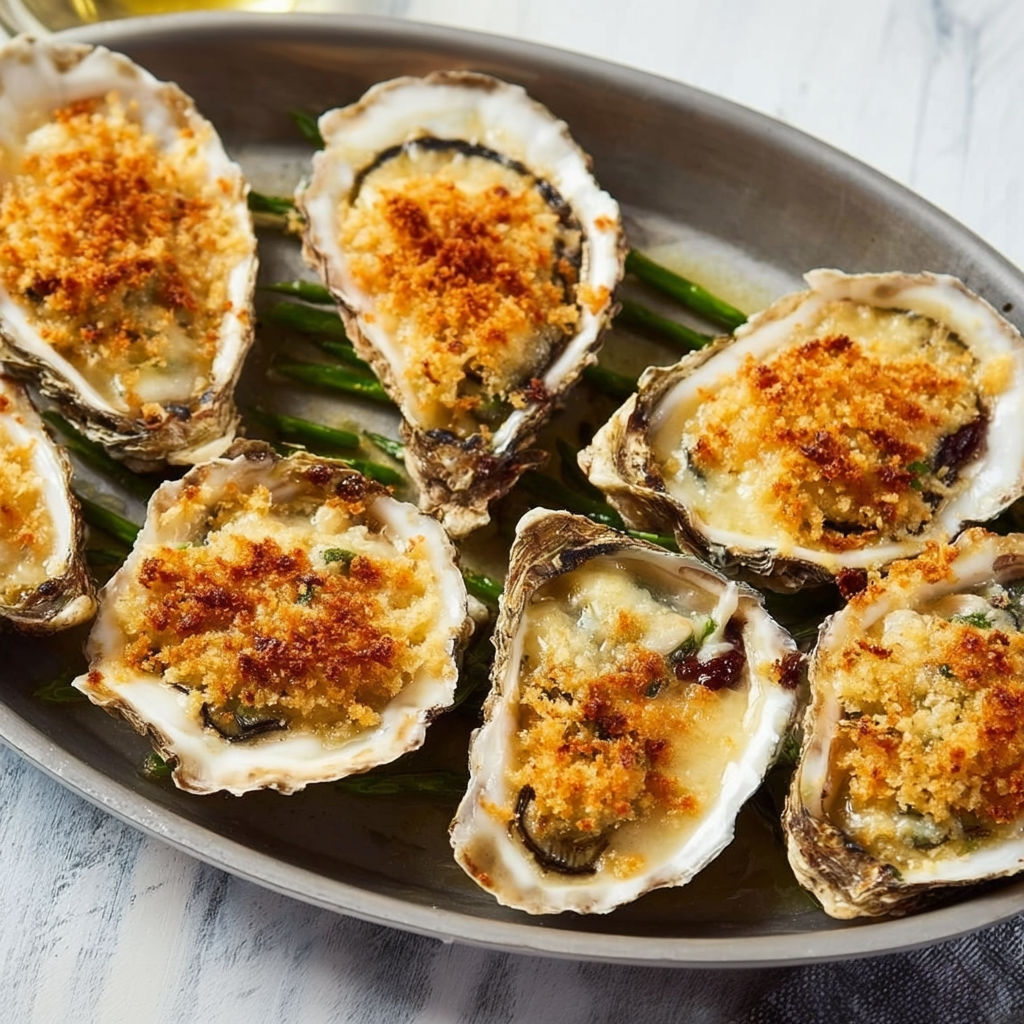 Huîtres Gratins Dorées : L’Apéritif Festif Par Excellence.