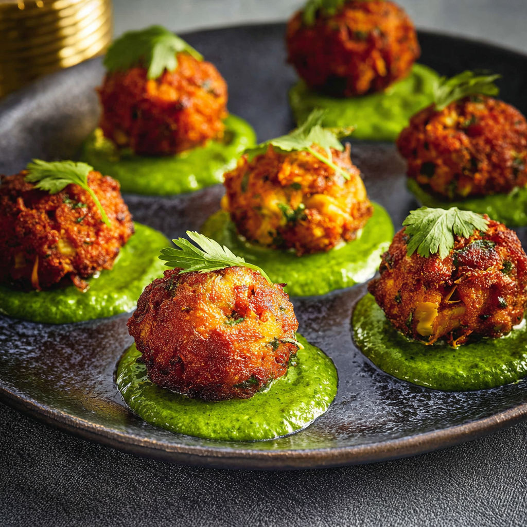 Acras maison au thon, artichauts et herbes fraîches, parfaits pour l’apéritif.