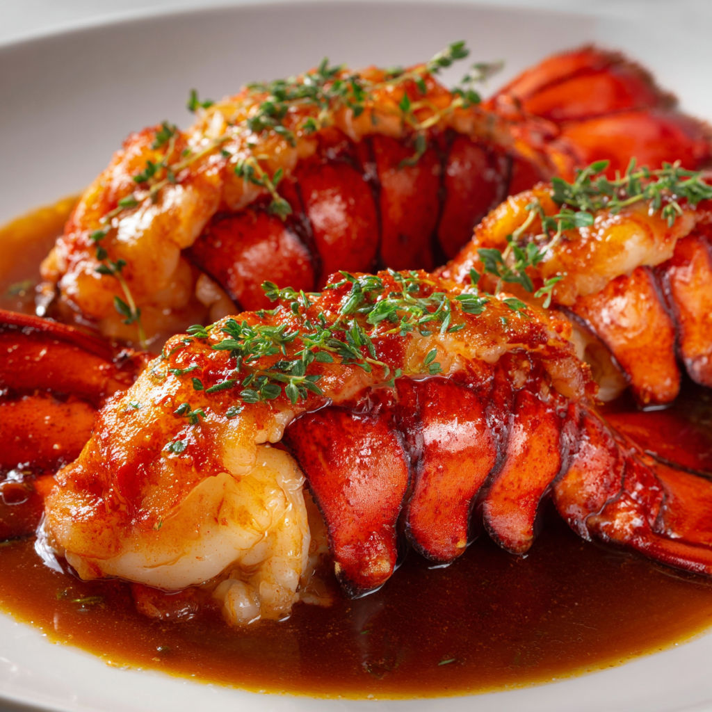 Langouste fondante en sauce maison, recette festive et raffinée.