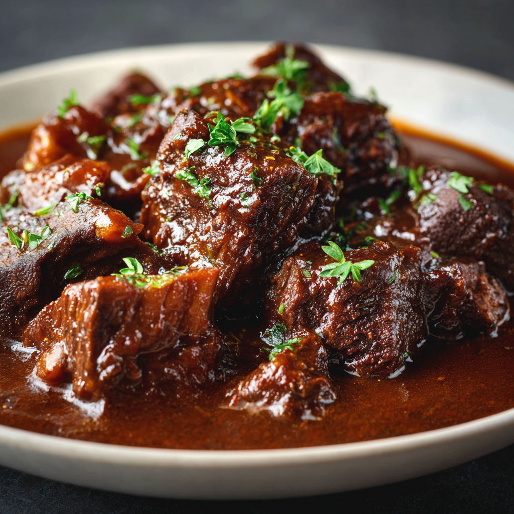 Une recette de Bœuf mijoté à la carbonnade facile et rapide trois ingrédients seulement.