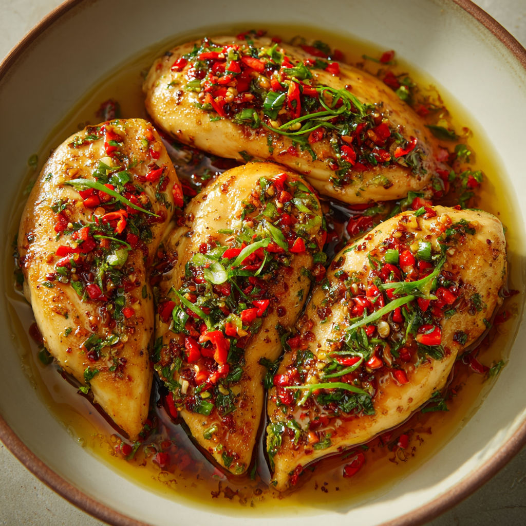 Une recette de Poulet minceur parfumé aux épices .