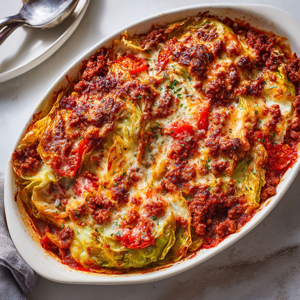 Une recette de Chou à l’italienne gratiné gourmand et facile à préparer au four.