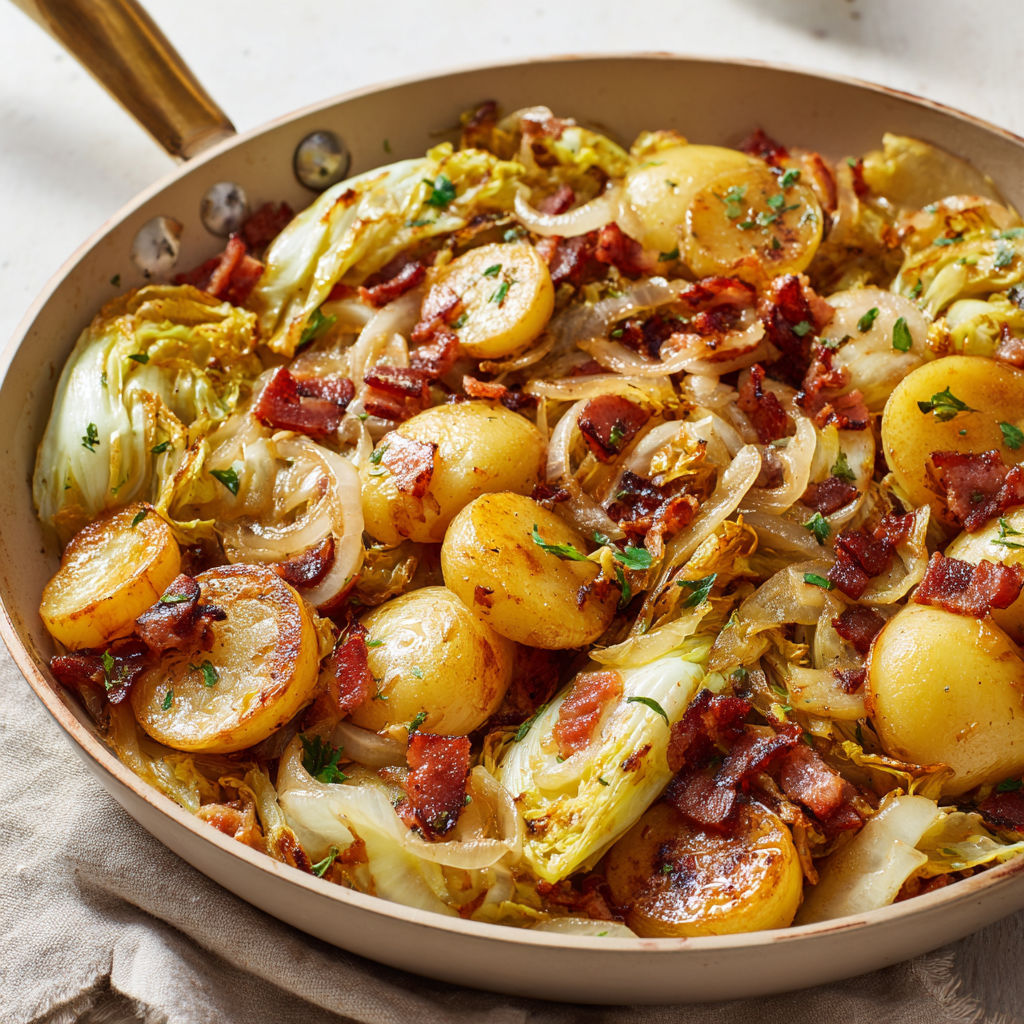 Une recette de Endives poêlées à la paysanne plat simple chaleureux et gourmand.