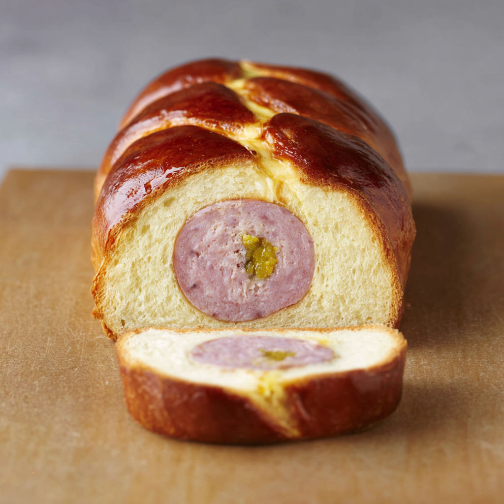 Brioche Lyonnaise au Cervelas : Moelleuse, Dorée et Irrésistible.