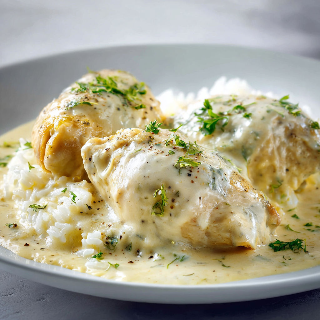 Poule au Riz Façon Bistrot, Sauce Suprême Onctueuse & Saveurs d’Antan.