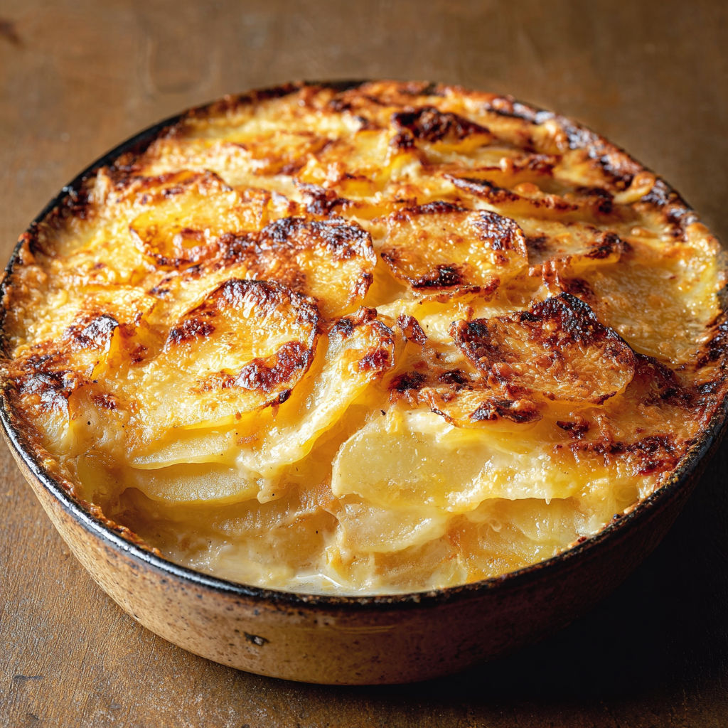 Le Véritable Gratin Savoyard, Tomme Fondue & Croûte Gratinée.