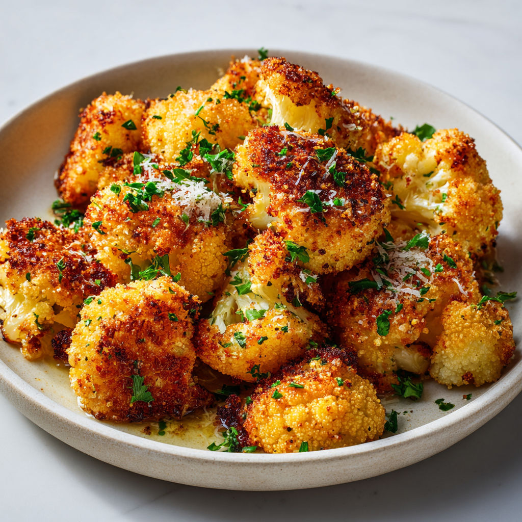 Chou-fleur Rôti au Parmesan : Croquant et Fondant à la Fois.