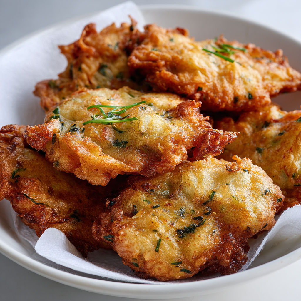 Un plat de Beignets de morue faits-maison : dorés, parfumés et irrésistibles.