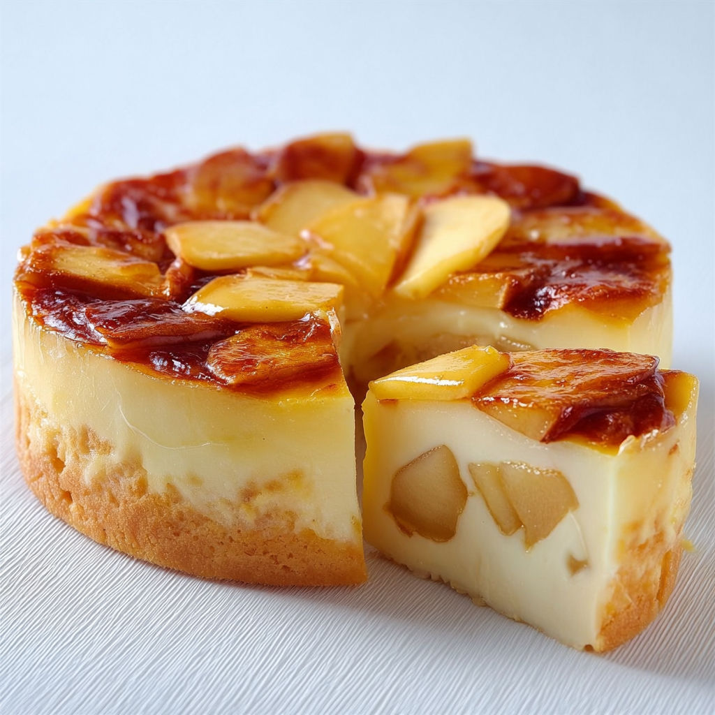 Flan fondant aux pommes : simple, moelleux et plein de douceur.