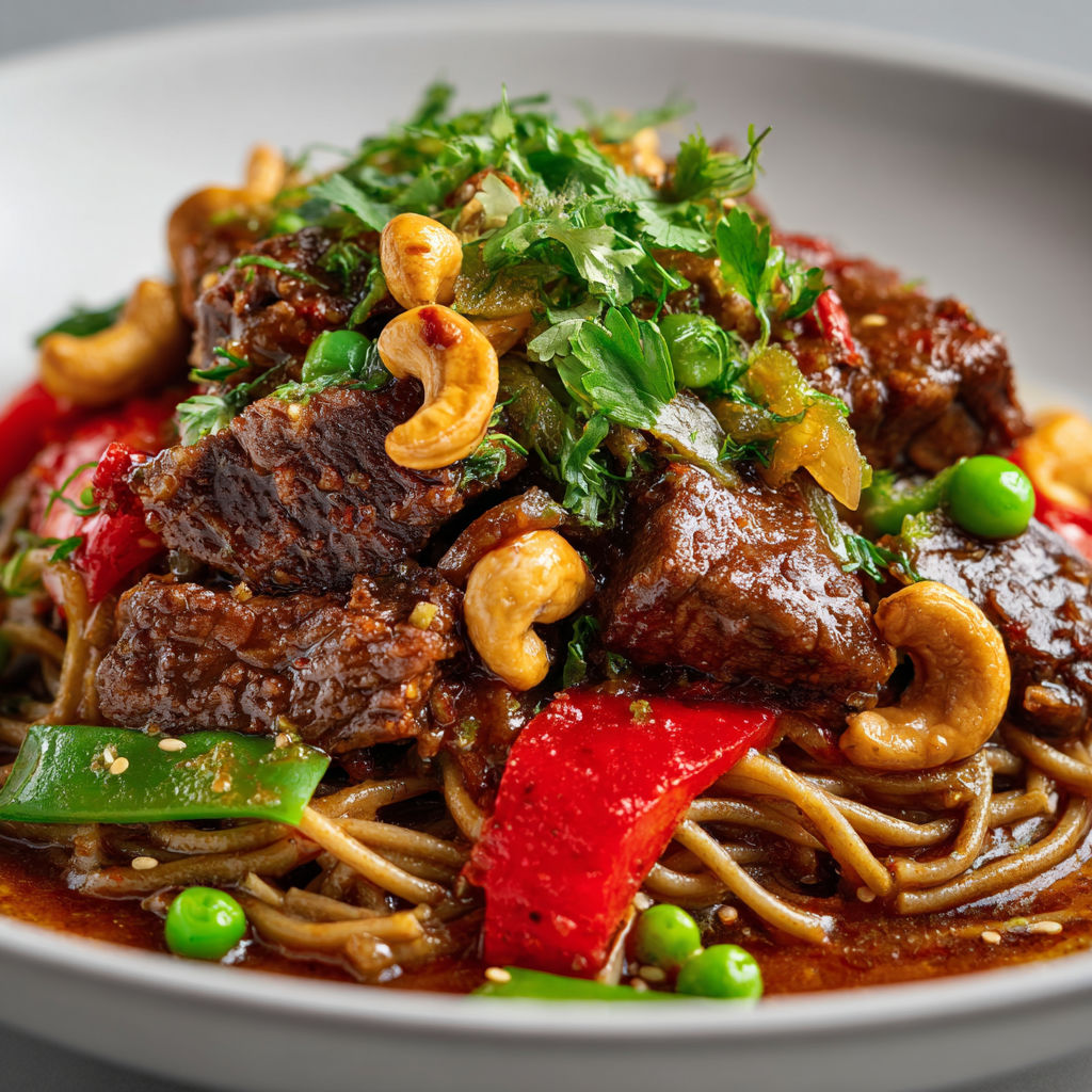 Une recette de Boeuf fondant au tamari et sirop d’érable sur nouilles soba.