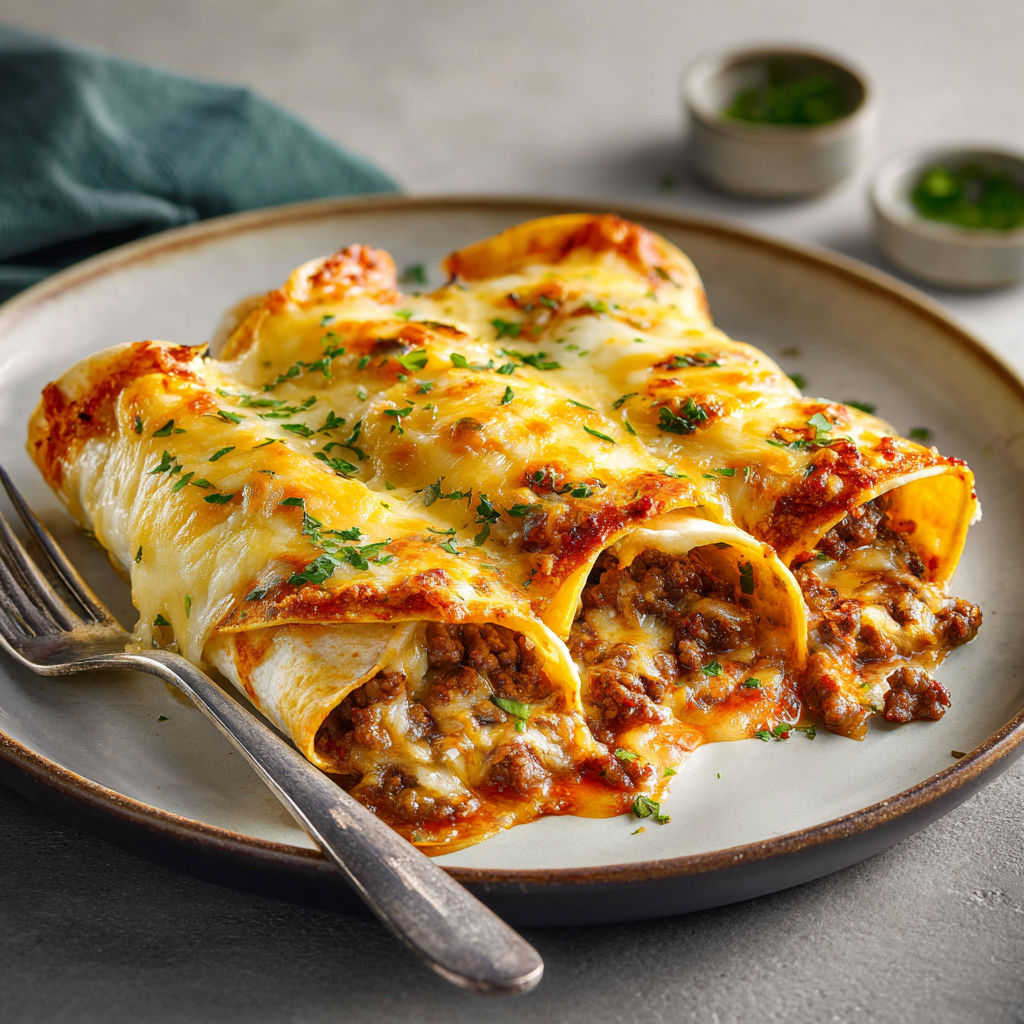 Tacos gratinés au four, croustillants et fondants prêts en 20 minutes.