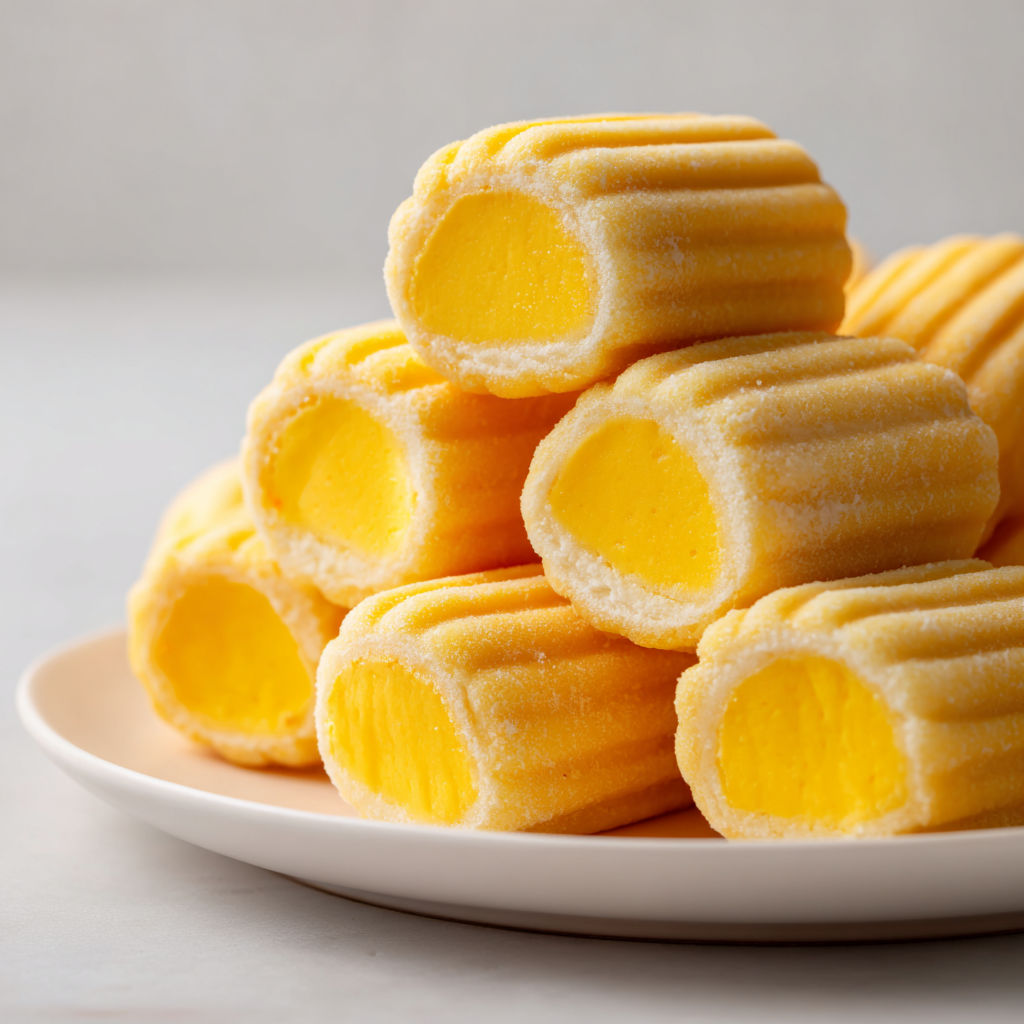 Bonbon traditionnel espagnol à base de massepain d’amande, fourré d’une crème épaisse aux jaunes d’œufs.