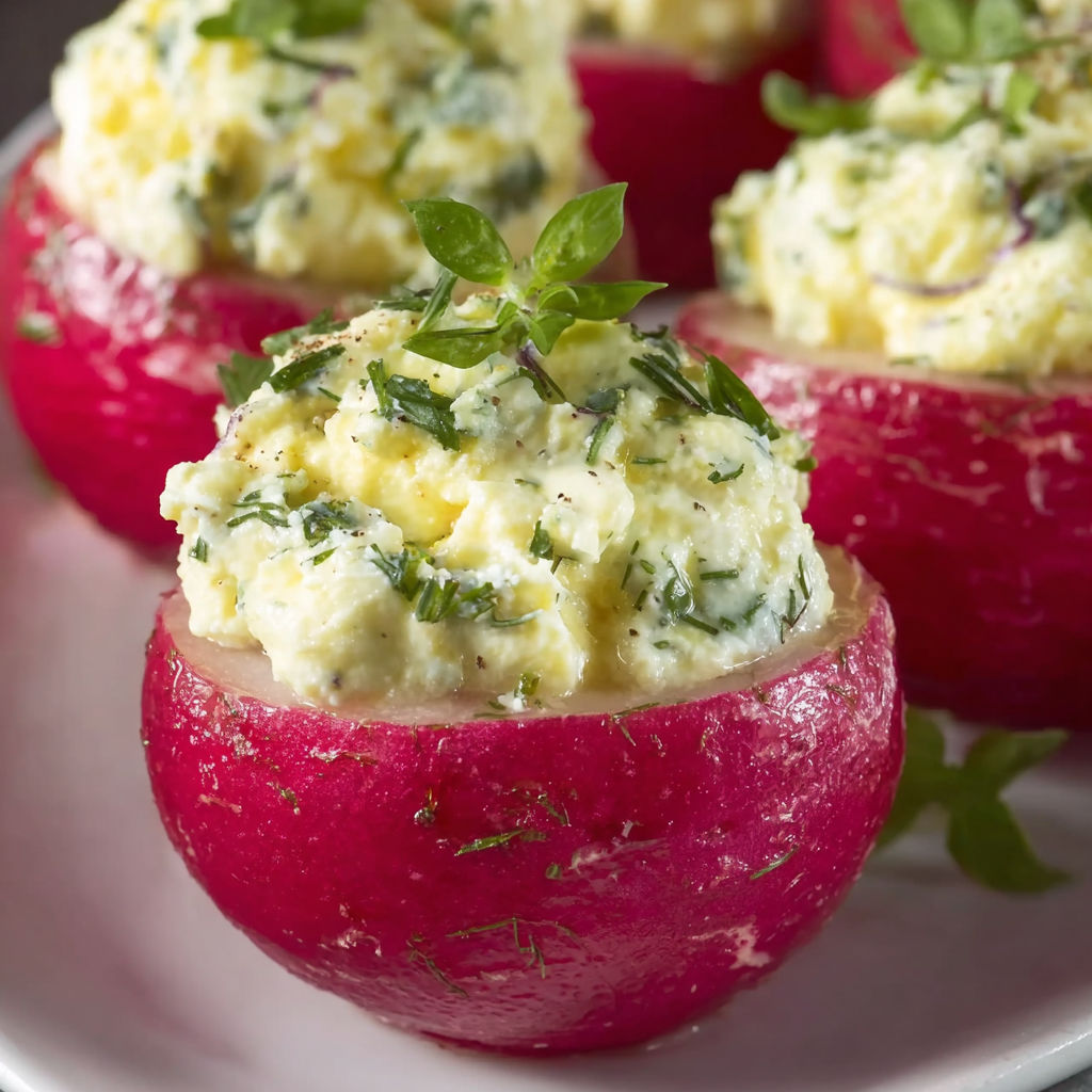 Ces radis farcis ultra frais vont faire sensation à l'apéritif !