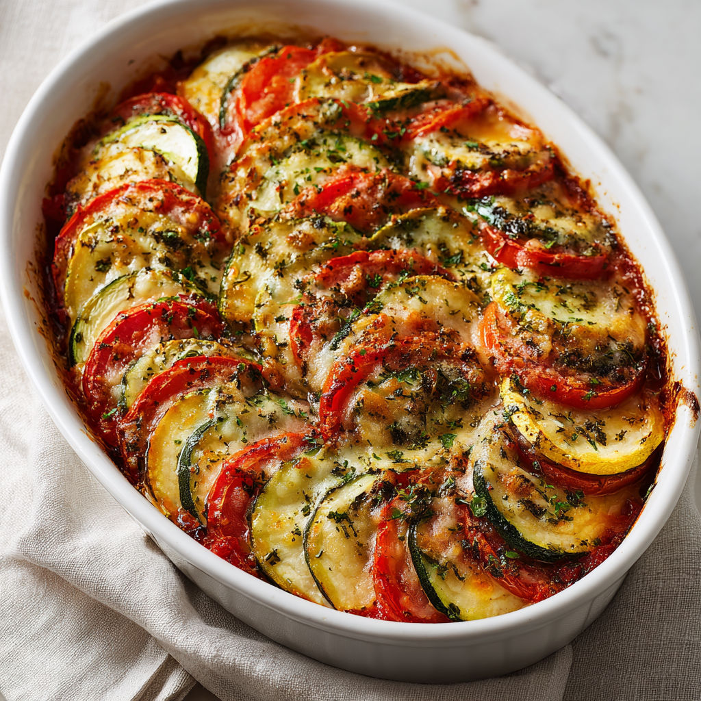 Le gratin de courgettes à la tomate ultra fondant et simplissime qui fait l'unanimité !