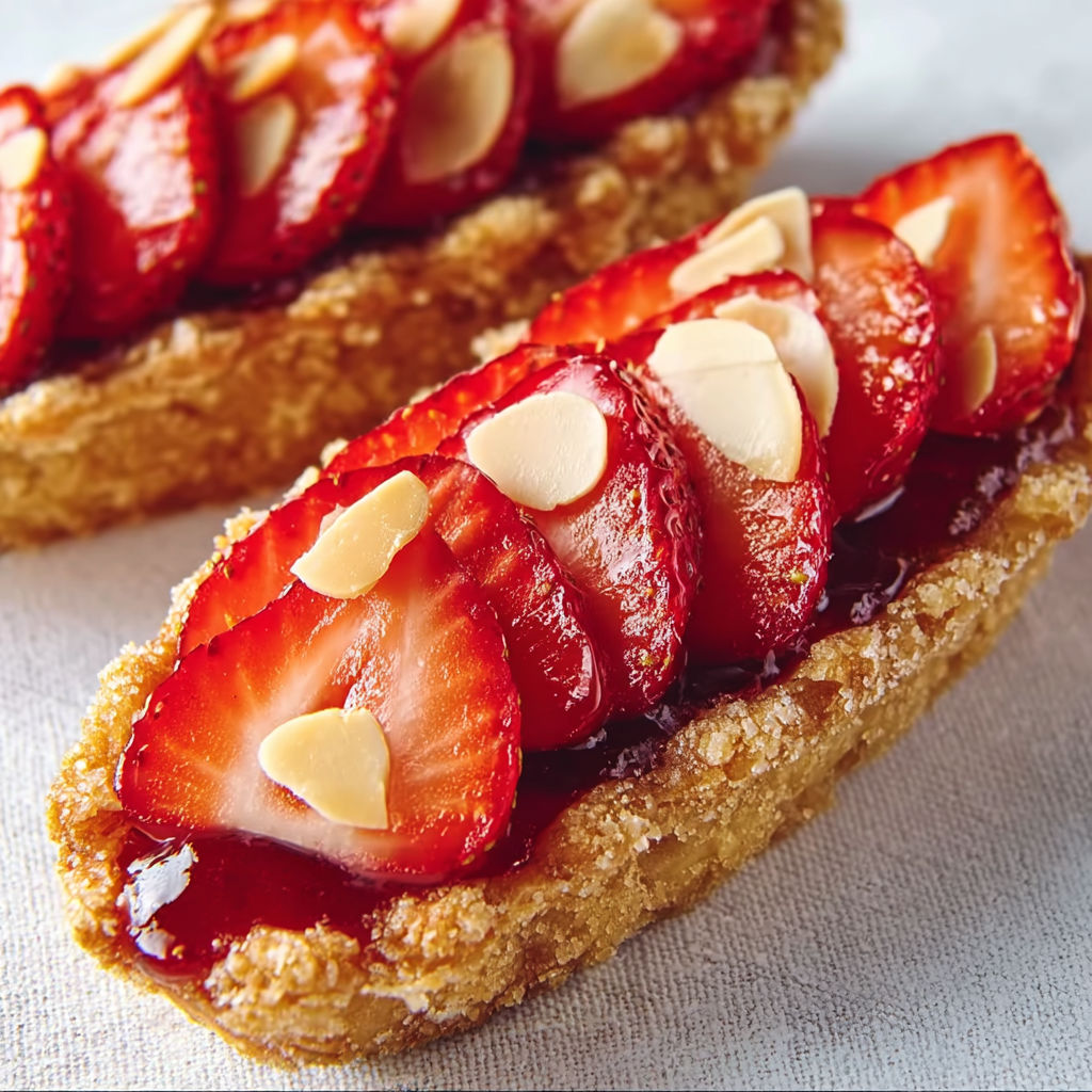 Crousti-barquettes aux fraises, une recette de desserts facile et délicieuse.