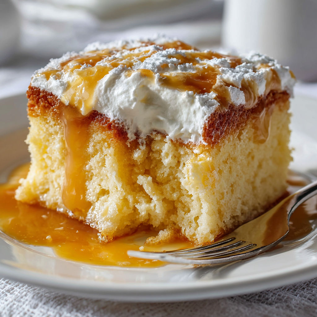 Gâteau tres leches ultra moelleux imbibé aux trois laits façon latino.