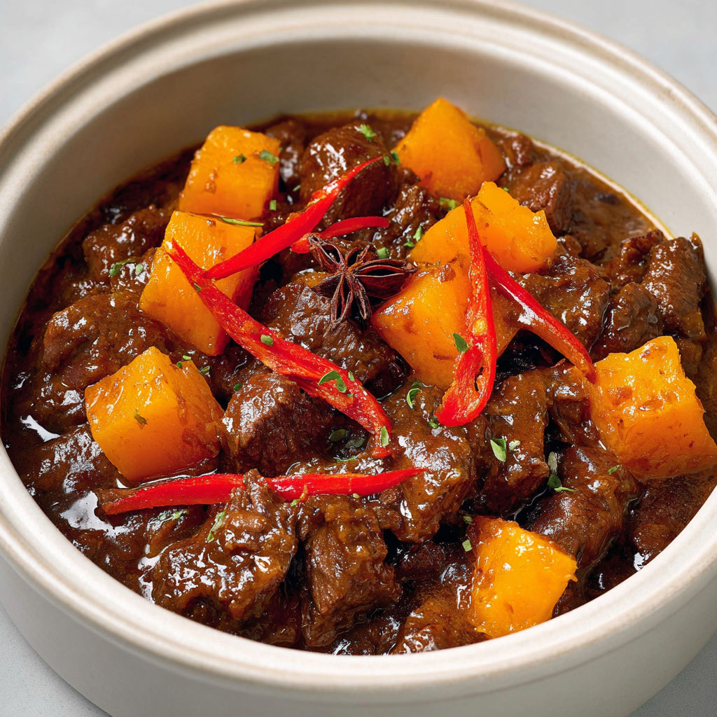 Bœuf Asiatique Fondant à la Mijoteuse et Courge Butternut.