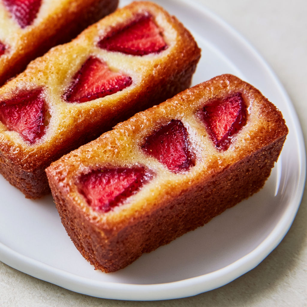 Petits Financiers aux Fraises Ultra Gourmands et Amandés.