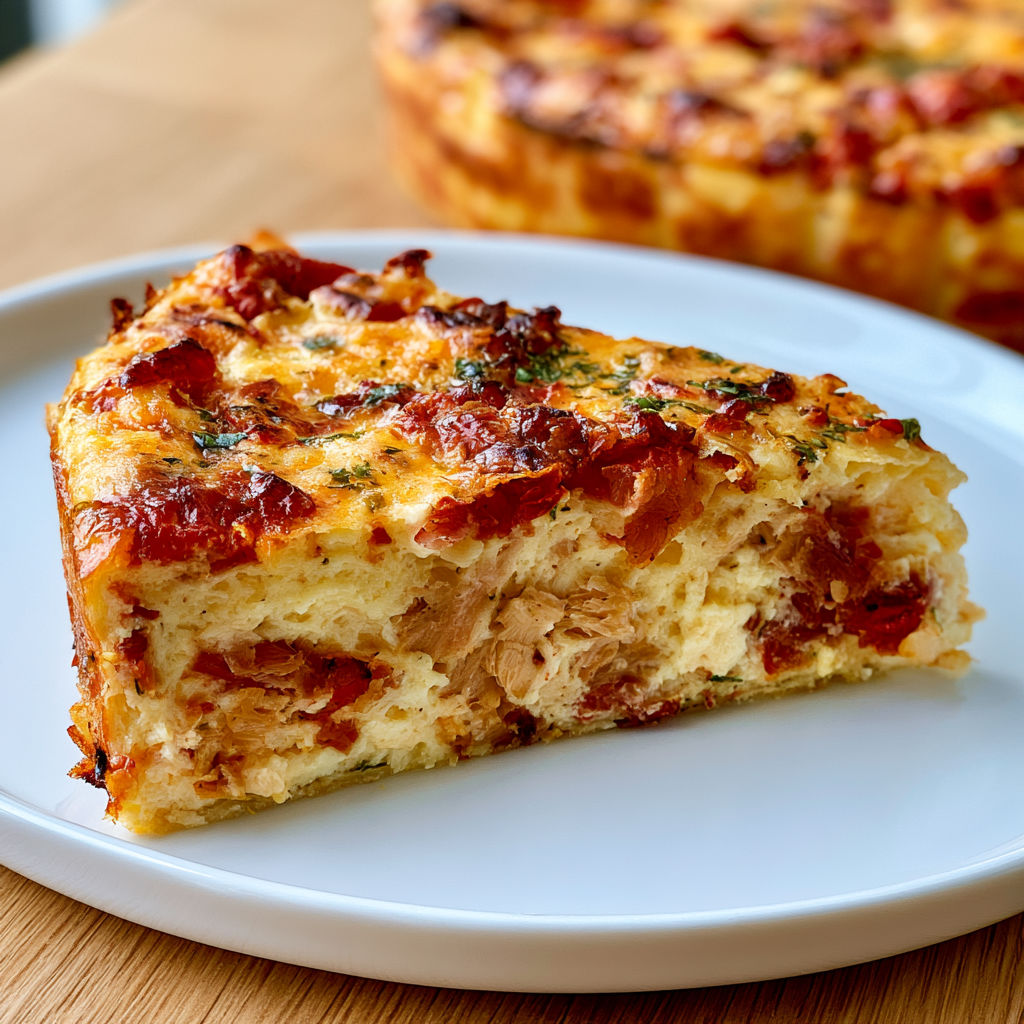 Flan Provençal Moelleux à la Tomate et au Thon aux Herbes de Provence.