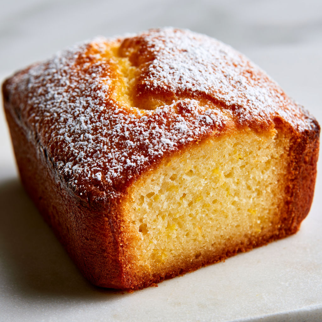 Cake Léger au Citron aux Blancs Montés en Neige.