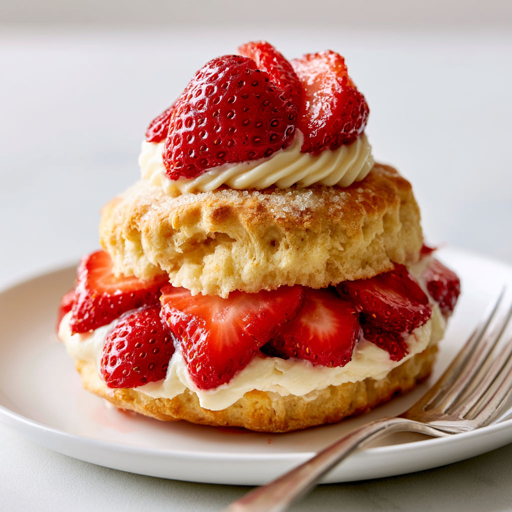 Shortcakes Gourmands aux Fraises, Crème Onctueuse et Chocolat Blanc.