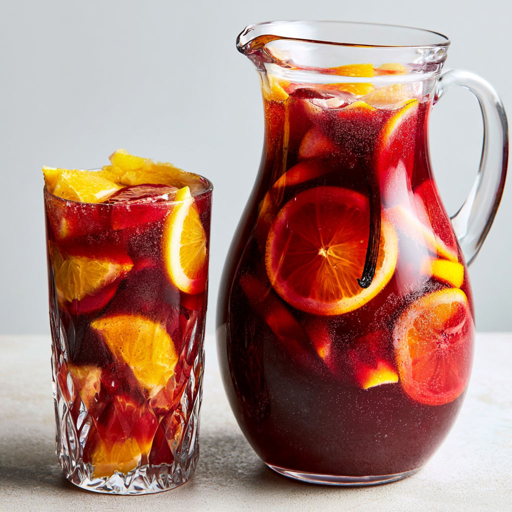 Une tasse de sangria espagnole simple, conviviale et pleine de saveurs.