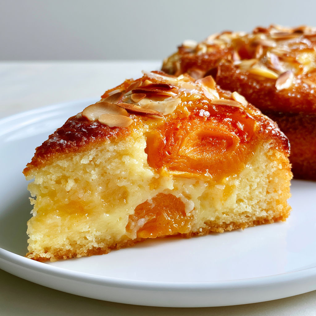 Gâteau fondant aux abricots, une recette moelleuse et fruitée.