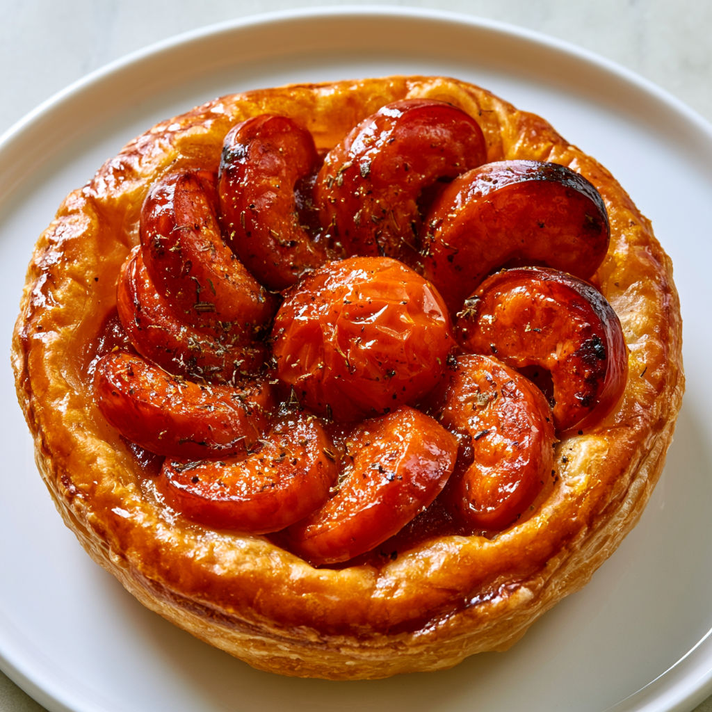 Délicieux mini-feuilletés au chorizo, tomates et herbes de Provence prêts en 20 minutes.