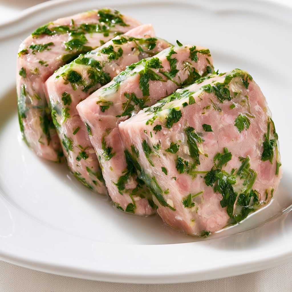 Terrine de jambonneau maison : la recette fraîche aux fines herbes idéale pour l'été.