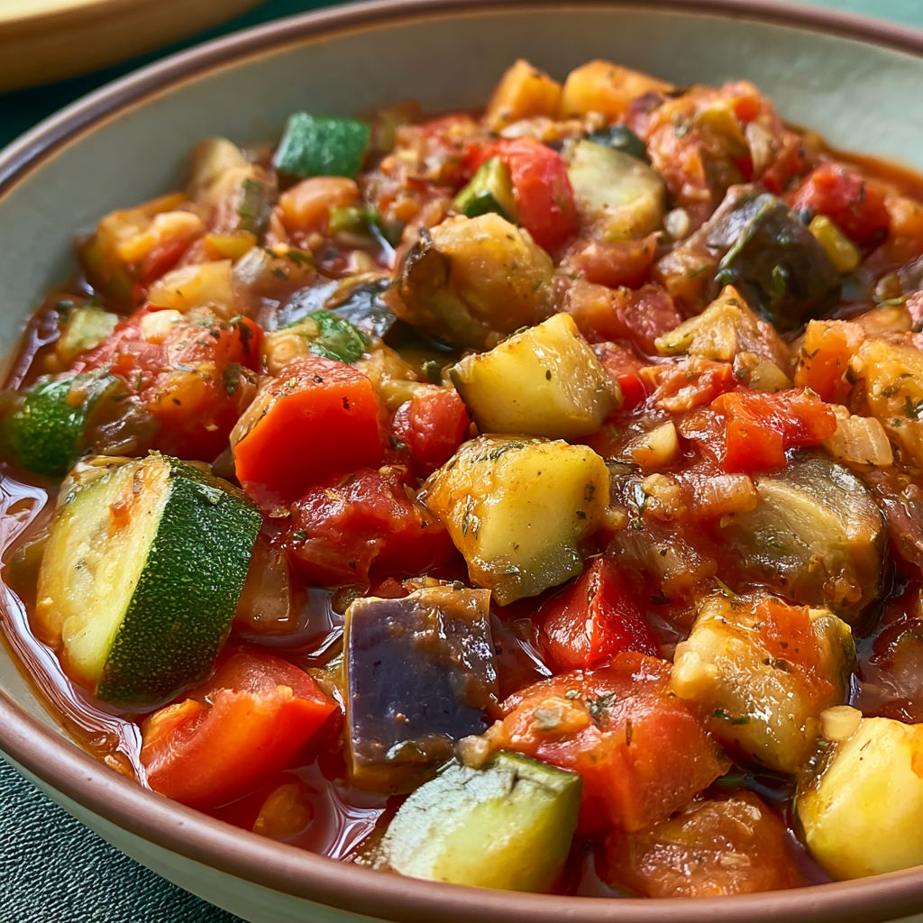 Une recette de Ratatouille express au Cookeo aux légumes fondants.