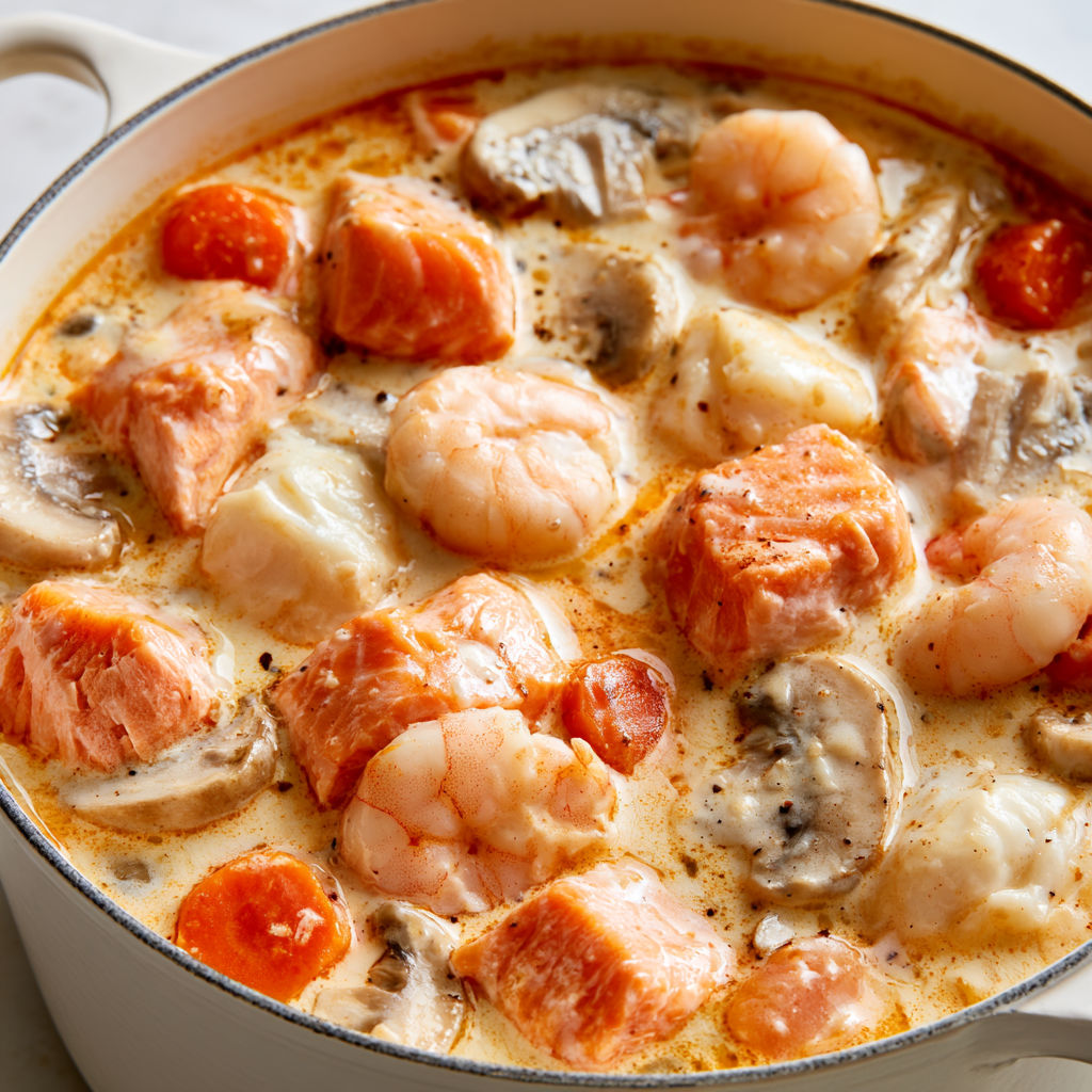 Une blanquette de poisson au Cookeo.