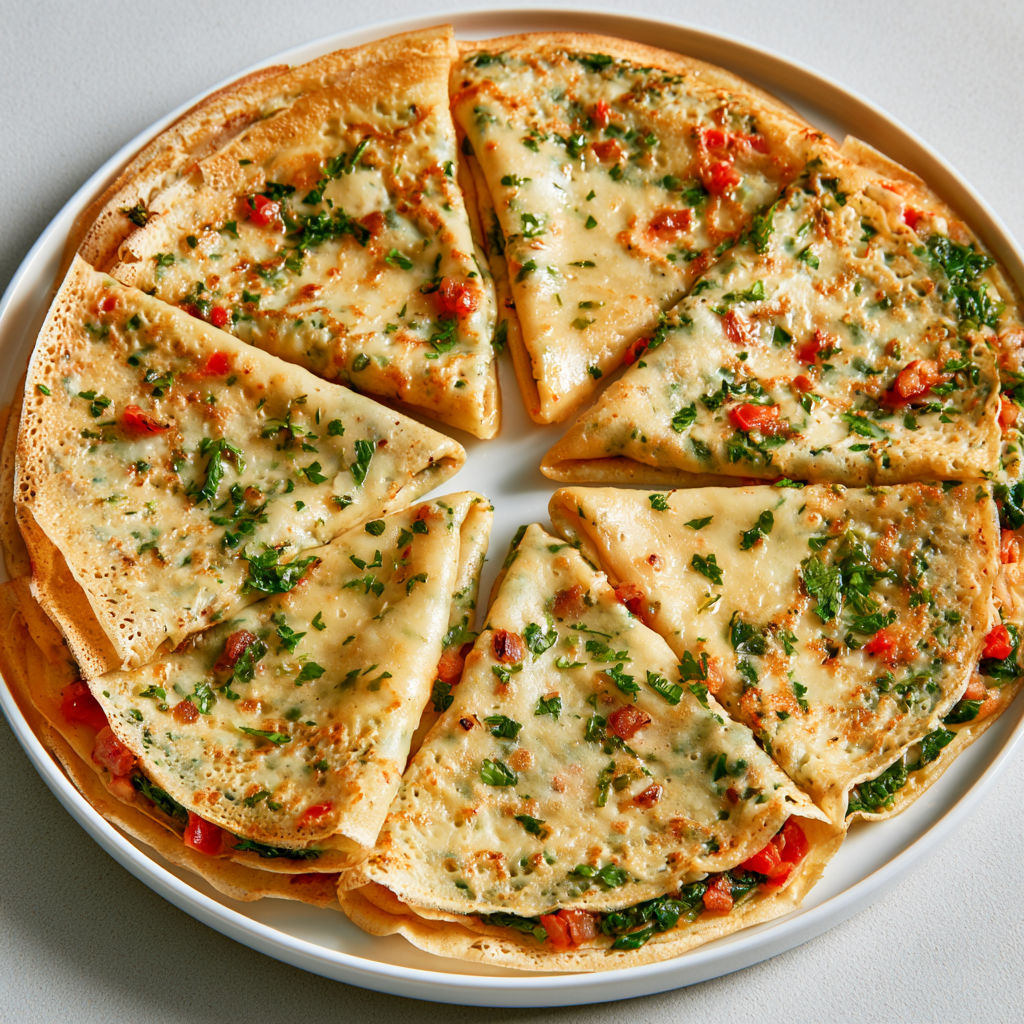 Crêpes maison aux épinards, tomates et lardons une recette généreuse et colorée qui change des crêpes classiques.