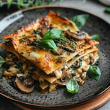 Lasagnes aux Champignons et Épinards