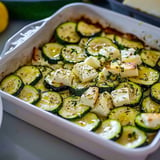 Courgettes feta au four