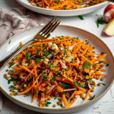 Salade de carottes, pomme et lentilles