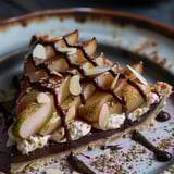 Tarte poires amande chocolat